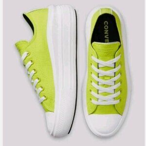 Converse Neon Yellow Sneakers with White Details